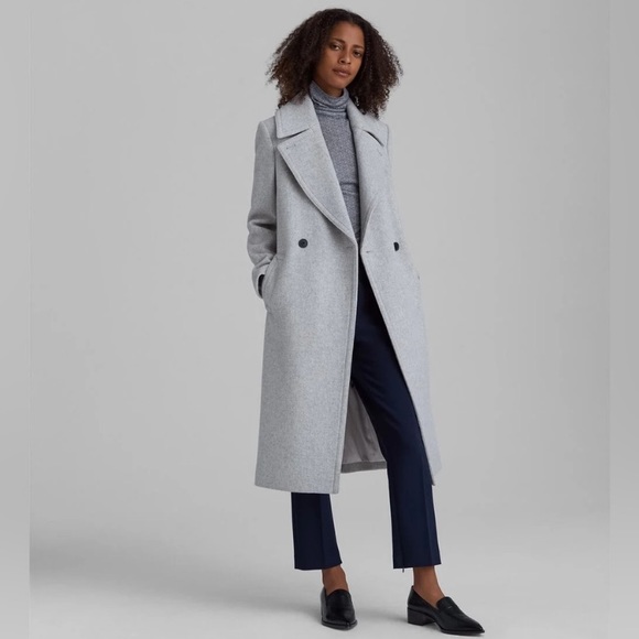 Club Monaco Daylina Wool Grey Coat - Picture 2 of 5